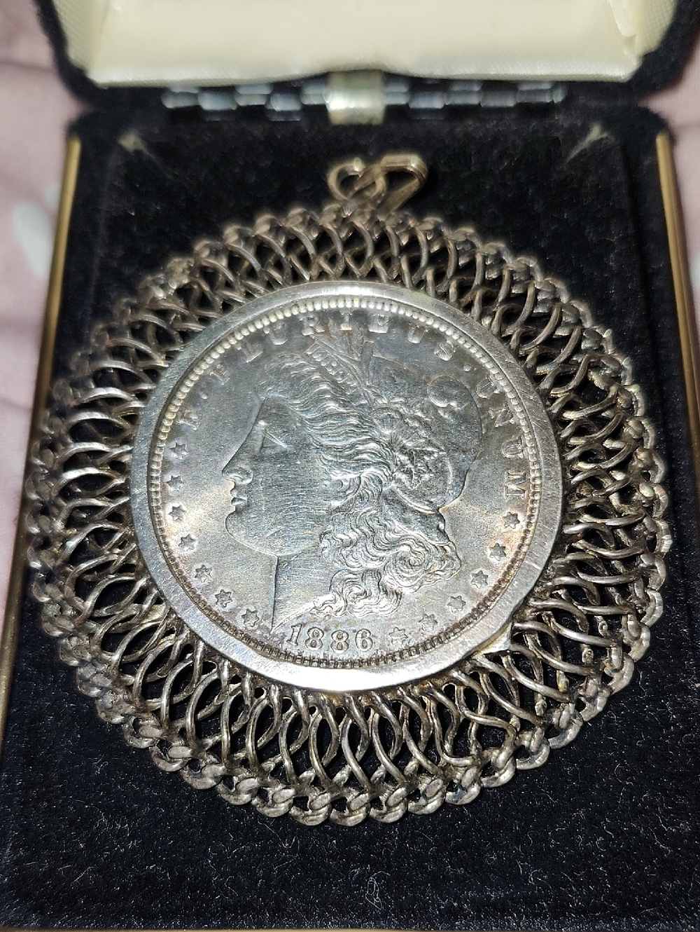 1886 Morgan Dollar Pendant